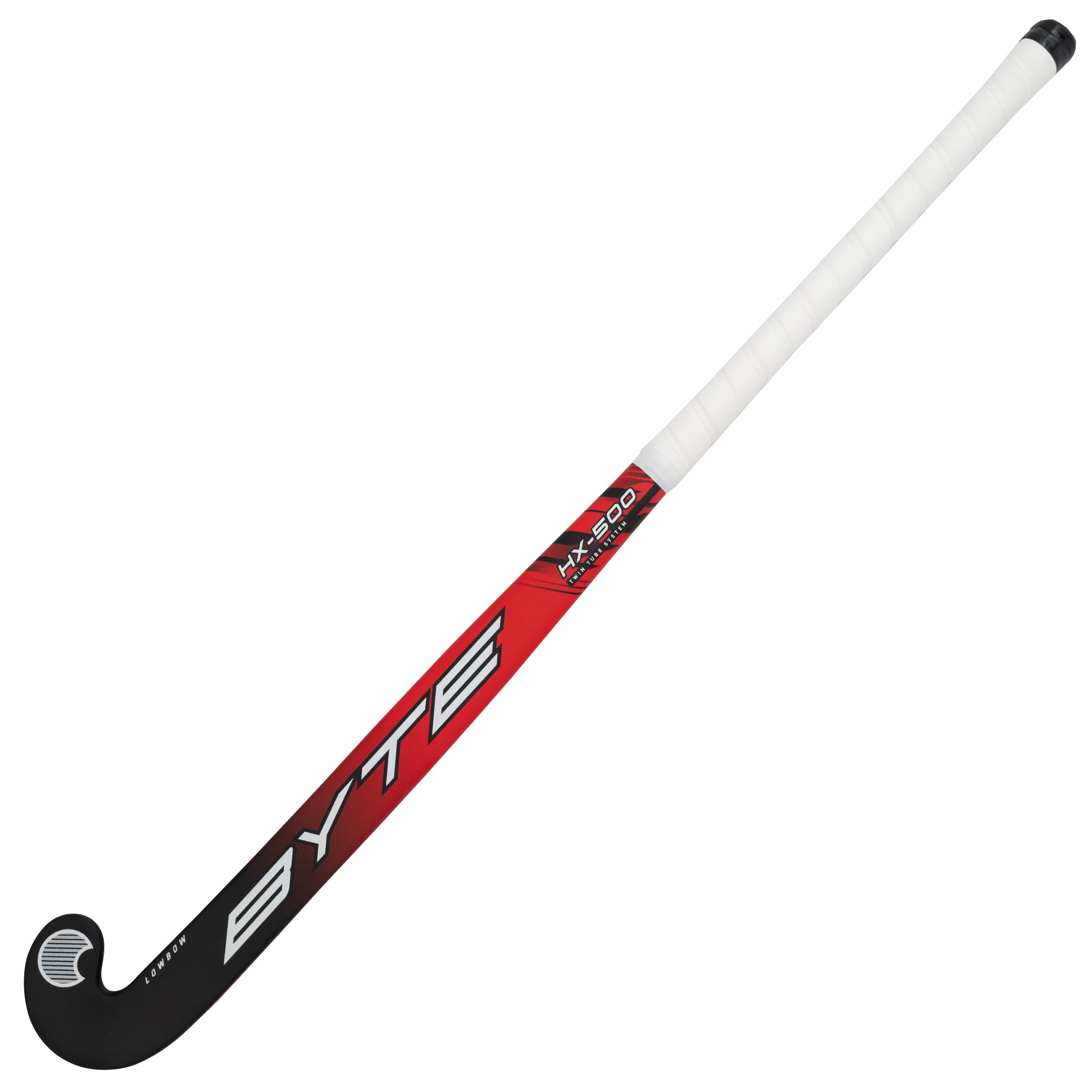 Byte HX500 Low Bow Field Hockey Stick in Black/Red (view 2)