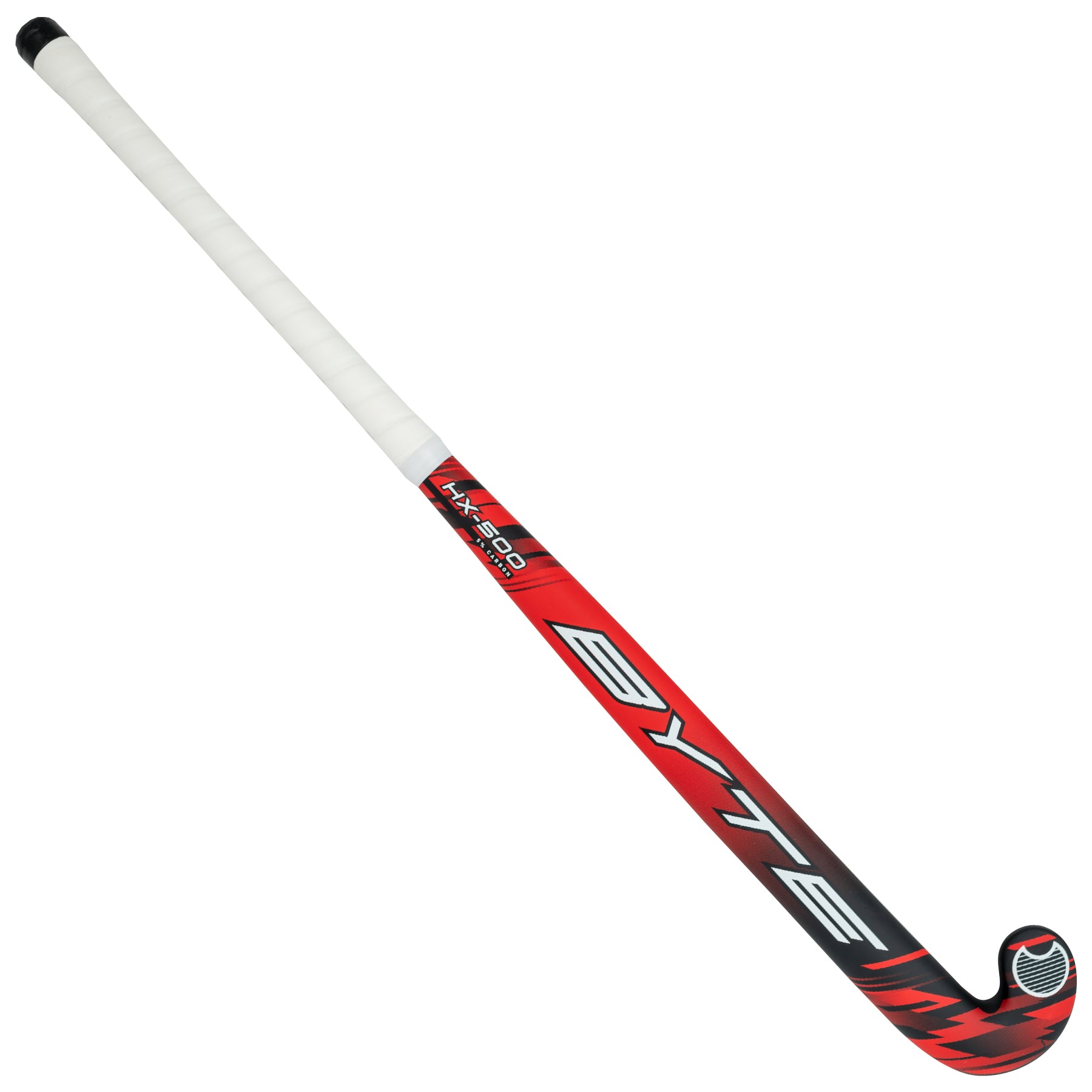 Byte HX500 Low Bow Field Hockey Stick in Black/Red