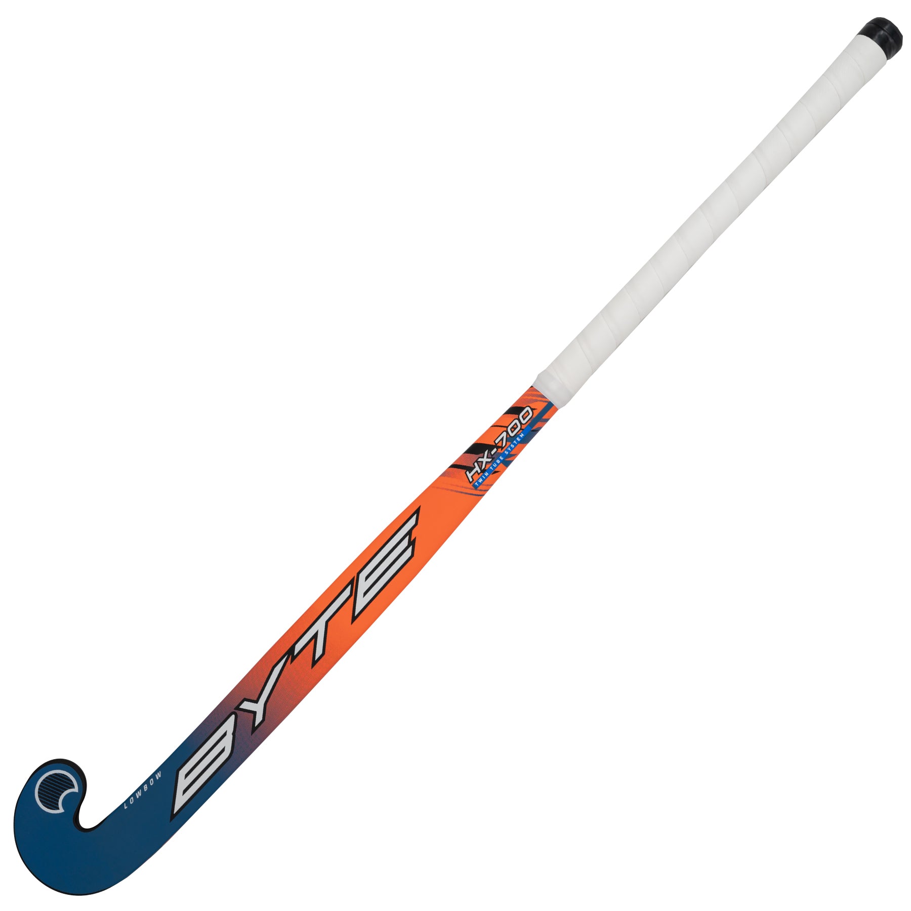 Byte HX700 Mid Bow Field Hockey Stick in Blue/Orange (view 2)