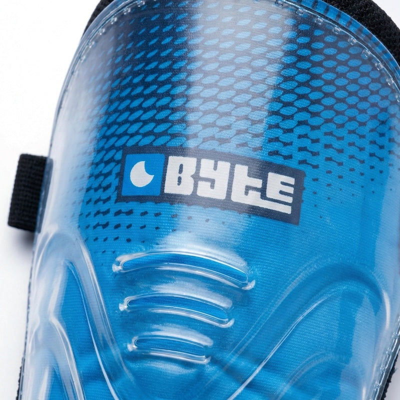 Byte MX Field Hockey Shin Guards in Junior Blue (view 3)