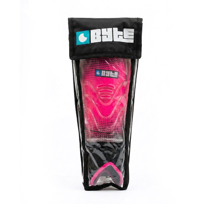 Byte MX Field Hockey Shin Guards in Junior Pink (view 4)