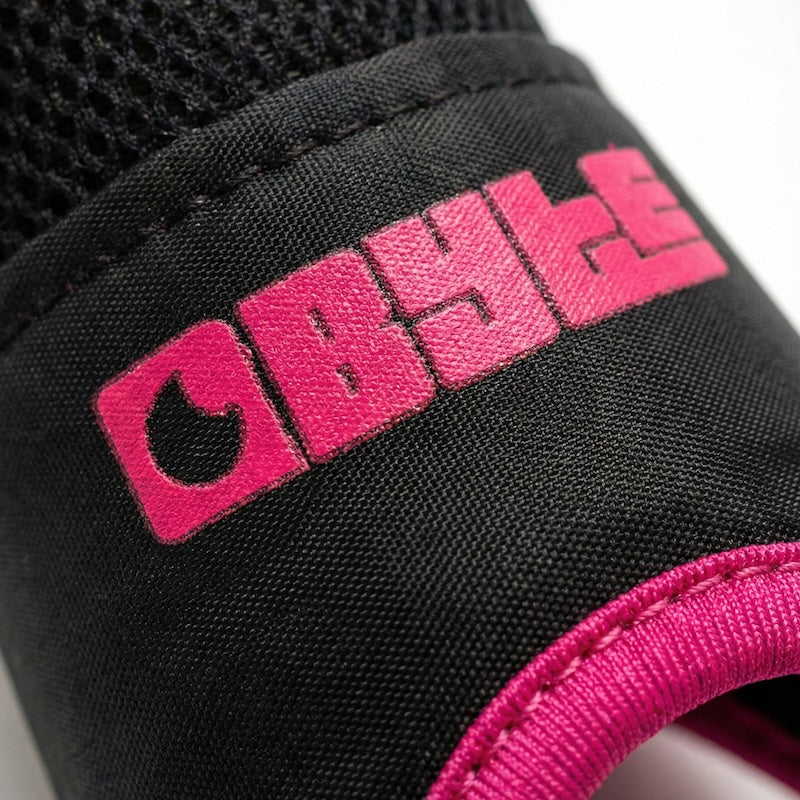 Byte SX Field Hockey Shin Guards in Black Pink (view 3)