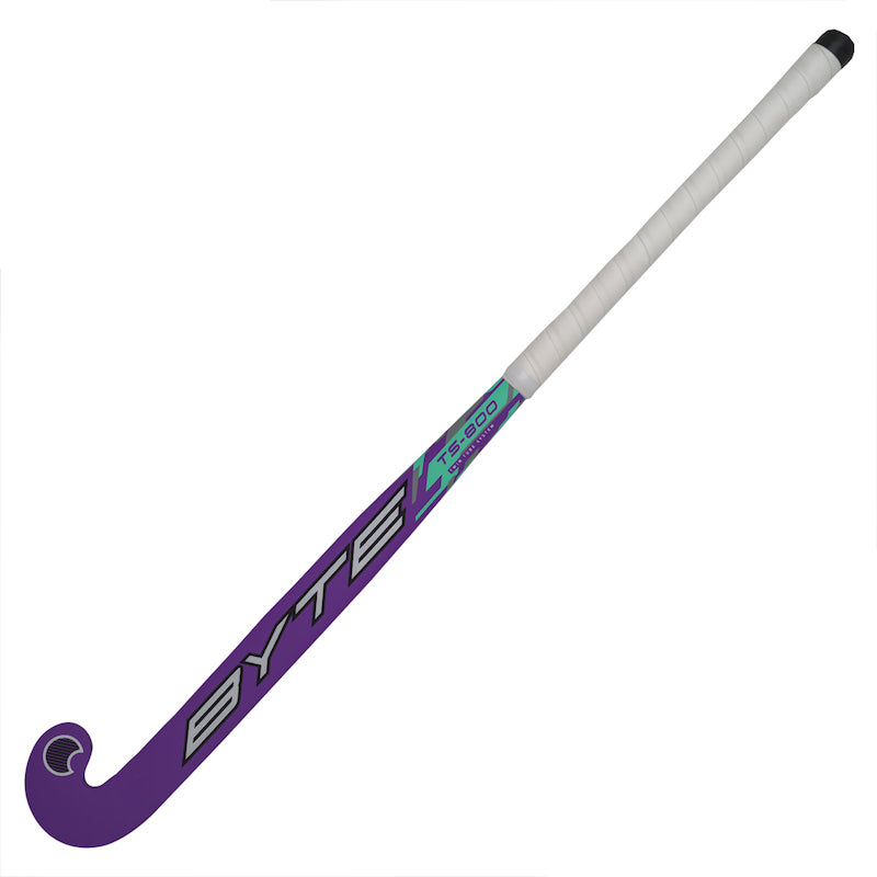 Byte TS800 Mid Bow Field Hockey Stick in Green/Purple (view 2)