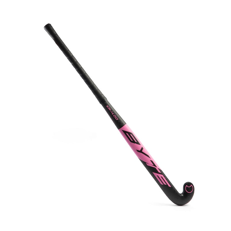 Byte XR4.00 Low Bow Field Hockey Stick in Black/Pink