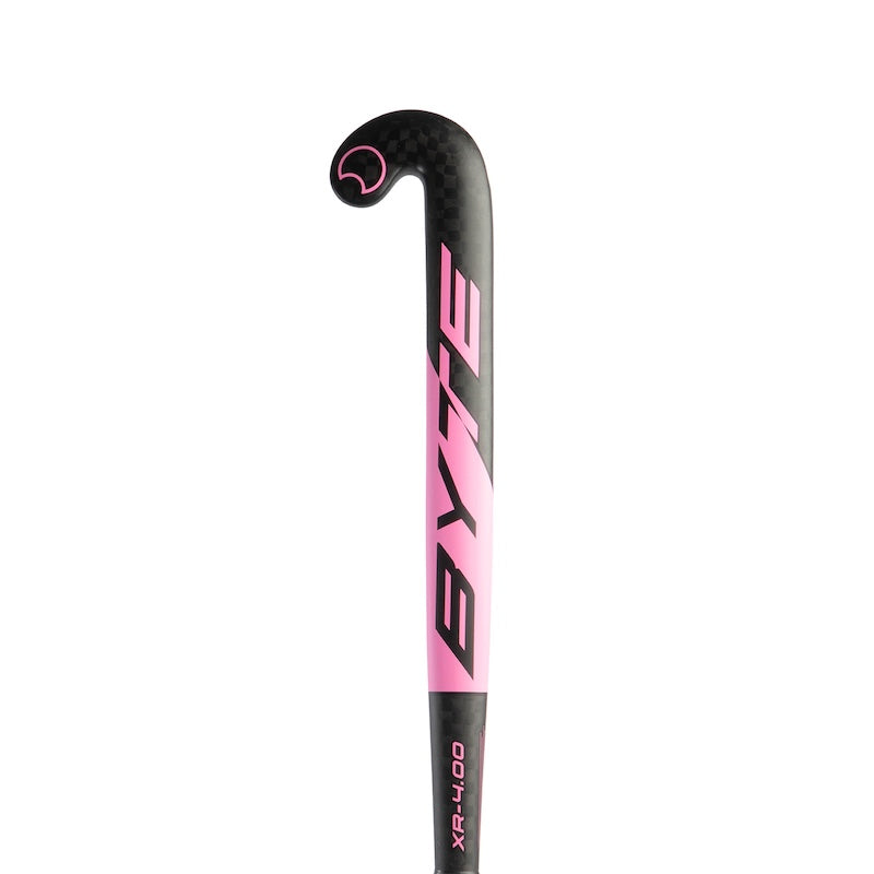 Byte XR4.00 Low Bow Field Hockey Stick in Black/Pink (view 4)