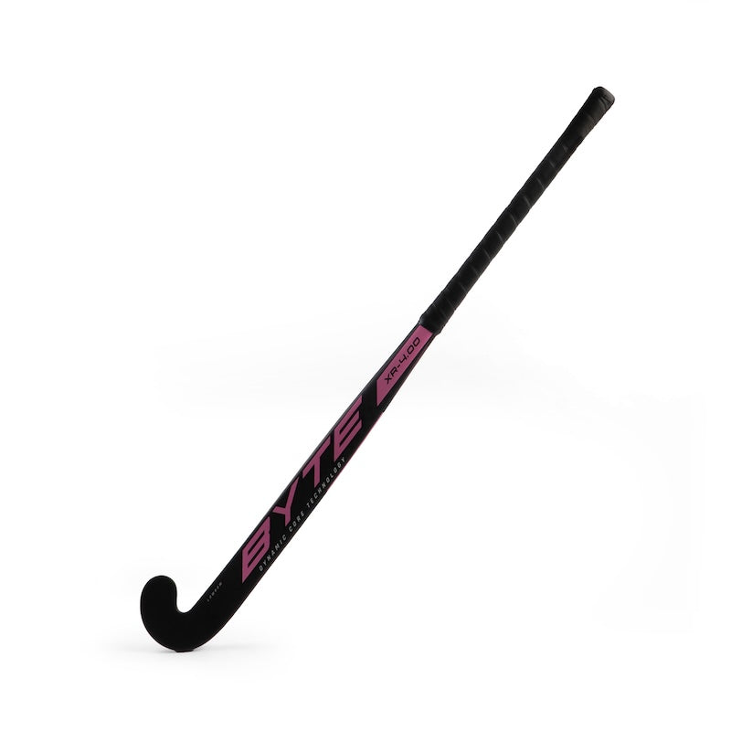 Byte XR4.00 Low Bow Field Hockey Stick in Black/Pink (view 2)