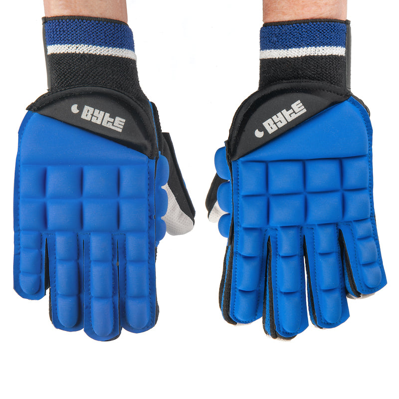 Byte Club Hockey Glove in Blue, Pair