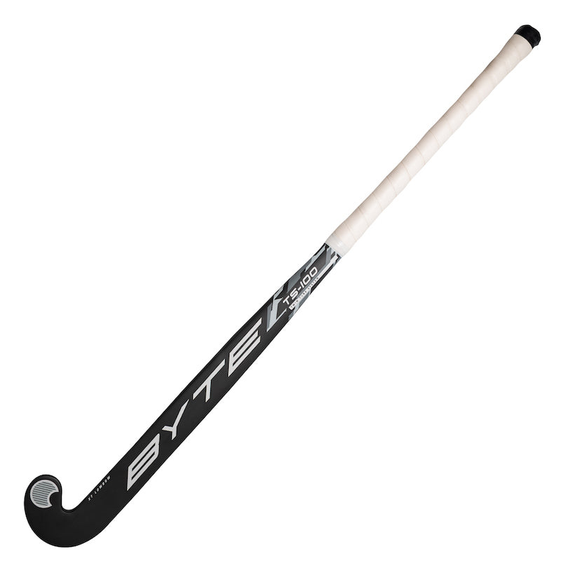 Byte TS100 Low Bow Field Hockey Stick in Black/Grey (view 2)