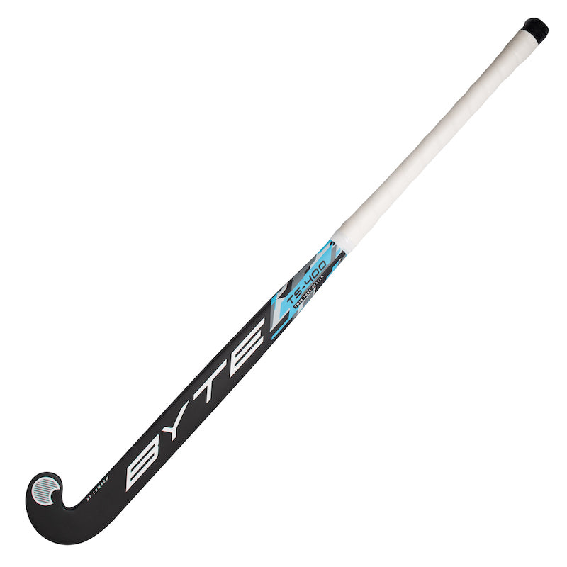 Byte TS400 Low Bow Field Hockey Stick in Black/Blue (view 2)