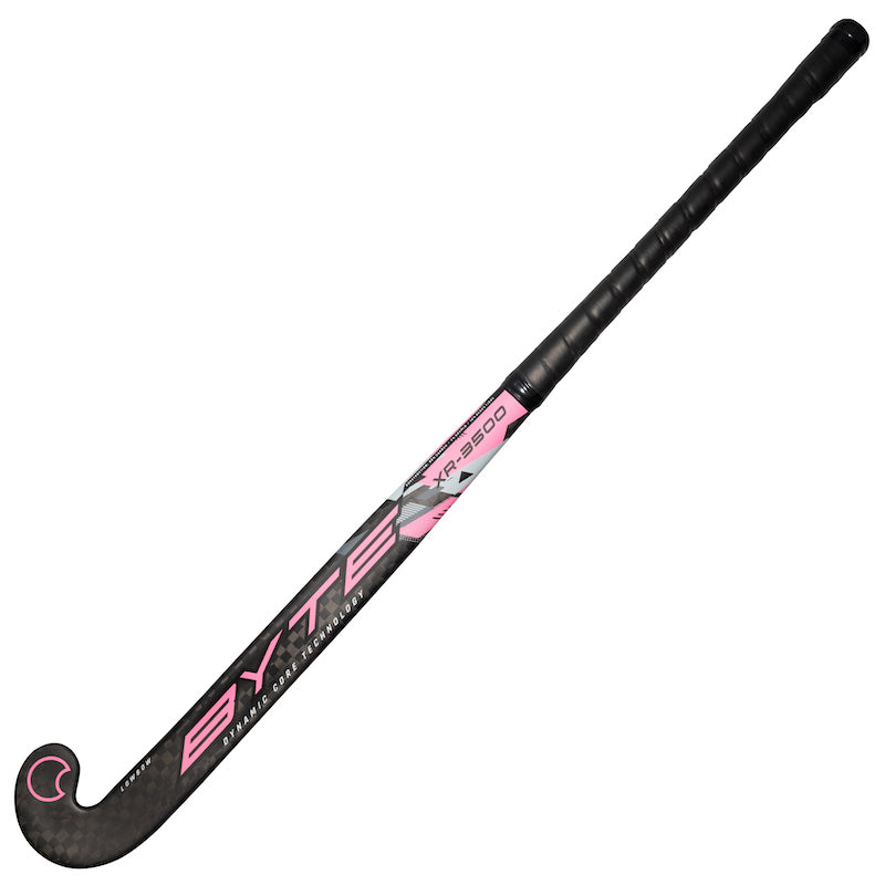 Byte XR3500 Low Bow Field Hockey Stick in Black/Pink (view 2)