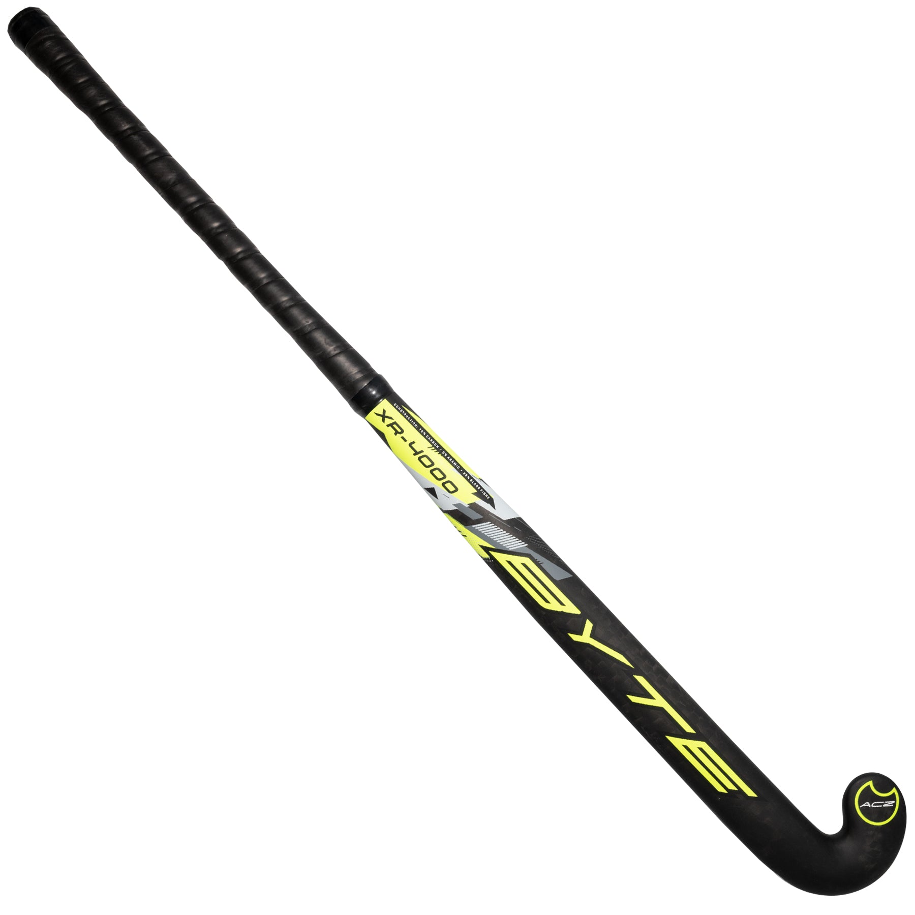 Byte XR4000 Low Bow Field Hockey Stick in Black/Yellow