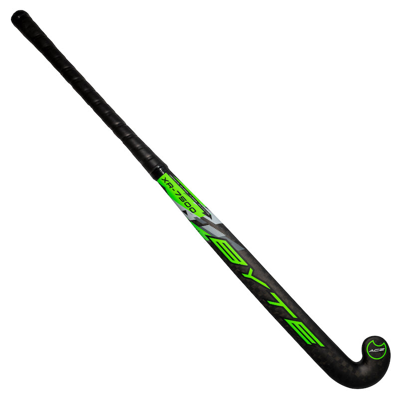 Byte XR7500 Low Bow Field Hockey Stick in Black/Green