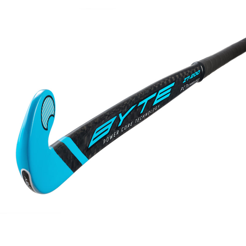 Byte ZT200 Low Bow Field Hockey Stick in Black/Blue (view 3)