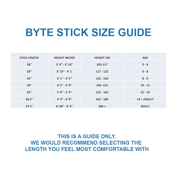 Byte TS300 Low Bow Field Hockey Stick in Black/Red (view 5)