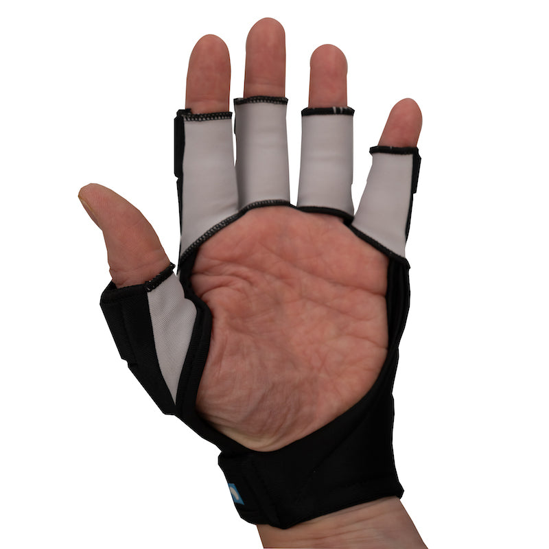 Byte ZT Knuckle Hockey Glove in Silver (view 3)