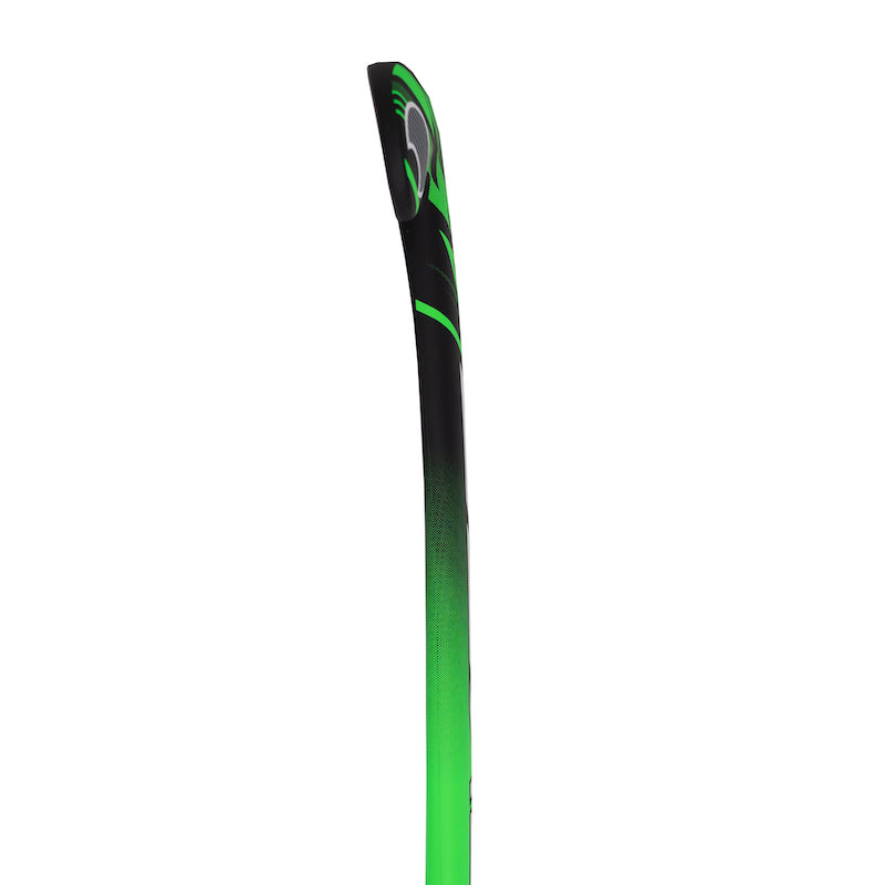 Byte HX100 Low Bow Field Hockey Stick in Black/Green (view 3)