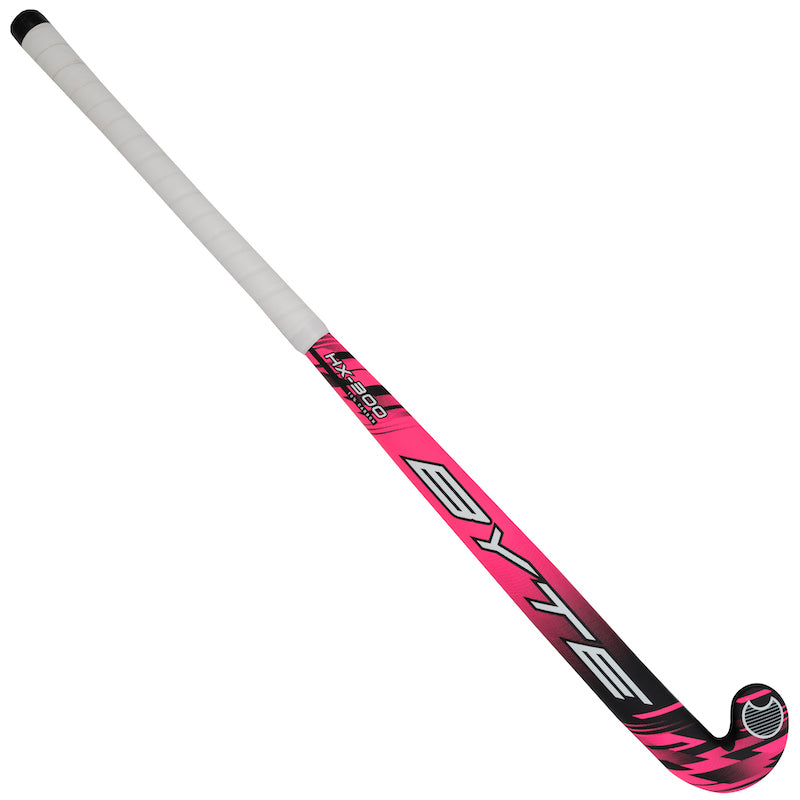 Byte HX300 Low Bow Field Hockey Stick in Black/Pink