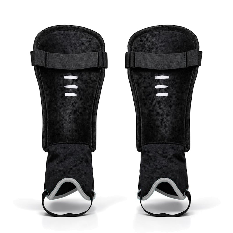 Byte MX Field Hockey Shin Guards in Junior Silver (view 2)