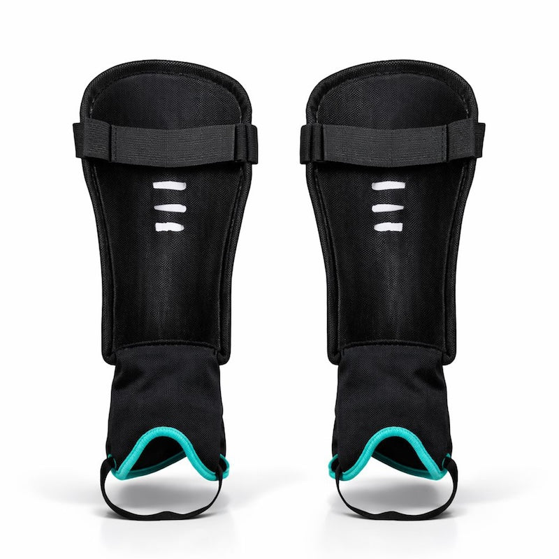 Byte MX Field Hockey Shin Guards in Junior Teal (view 2)