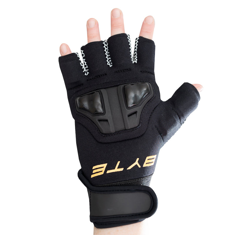 Byte XR Knuckle Hockey Glove in Black Orange (view 2)