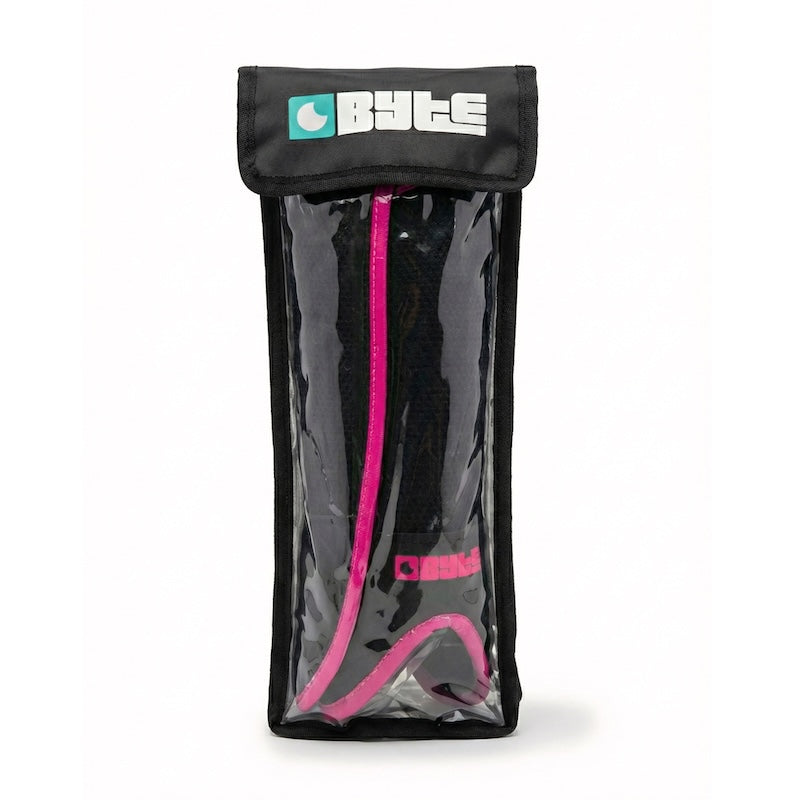 Byte SX Field Hockey Shin Guards in Black Pink (view 4)