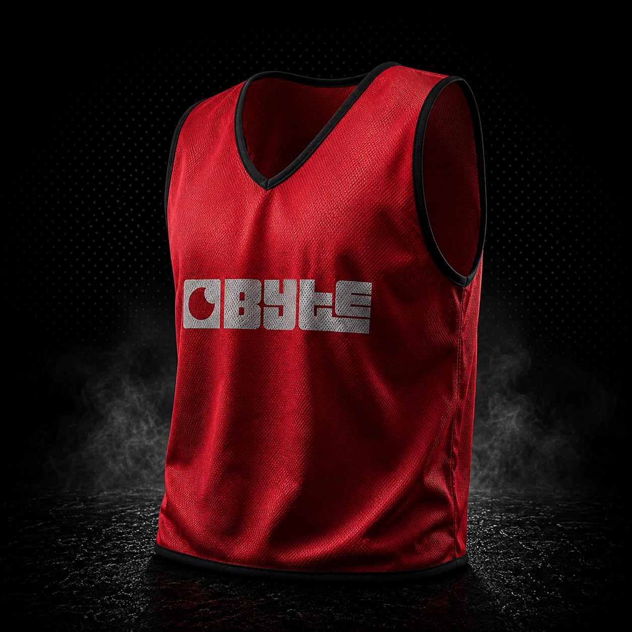 Byte red hockey training bib