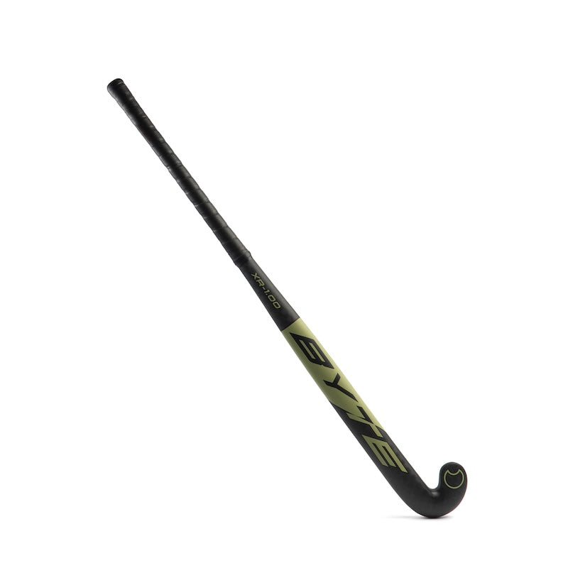 Byte XR1.00 Low Bow Field Hockey Stick in Black/Green