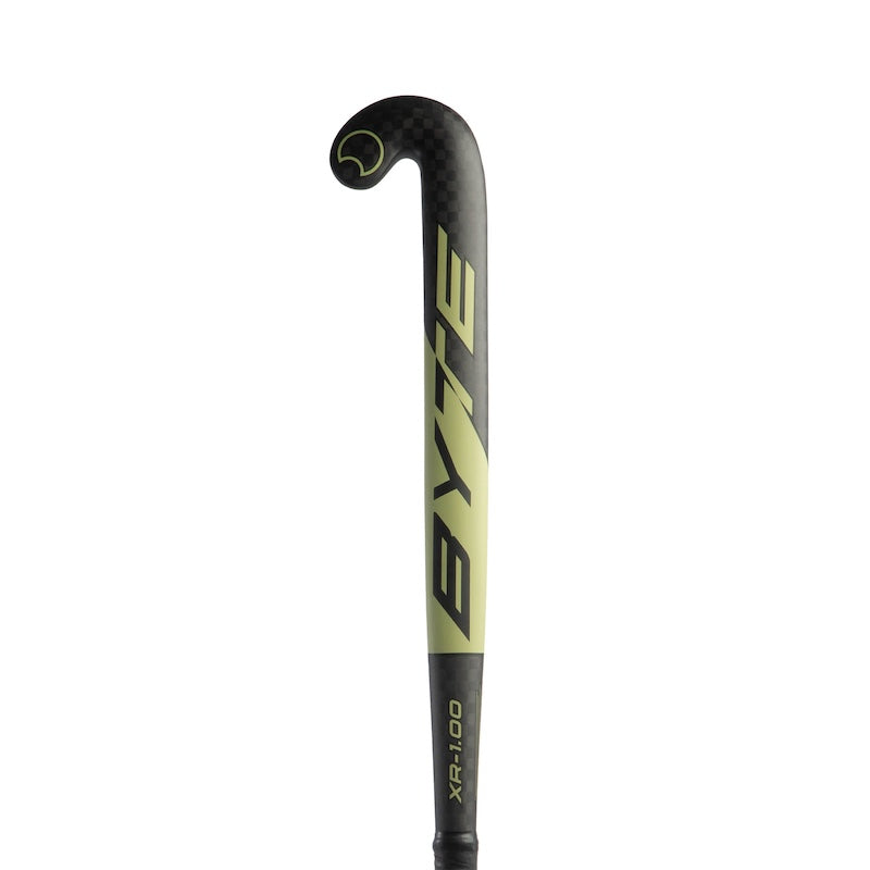 Byte XR1.00 Low Bow Field Hockey Stick in Black/Green (view 4)