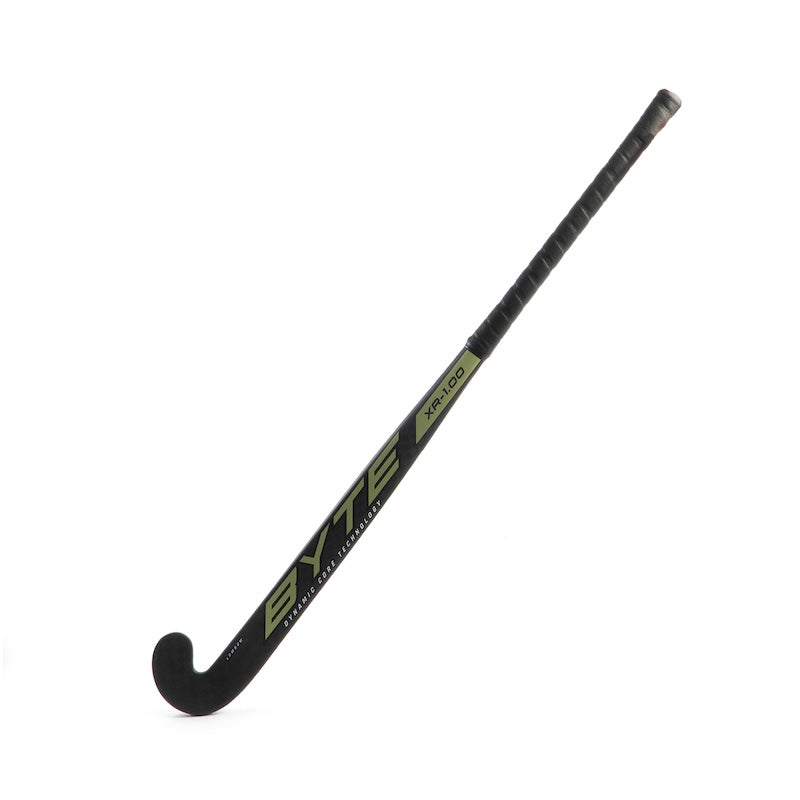 Byte XR1.00 Low Bow Field Hockey Stick in Black/Green (view 2)
