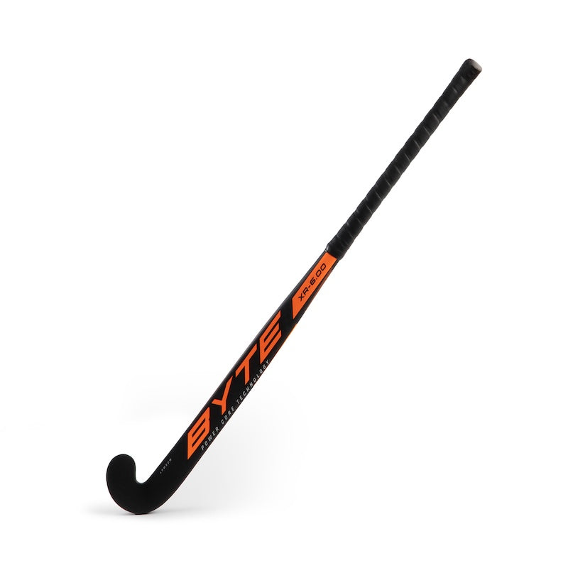 Byte XR6.00 Low Bow Field Hockey Stick in Black/Orange (view 2)