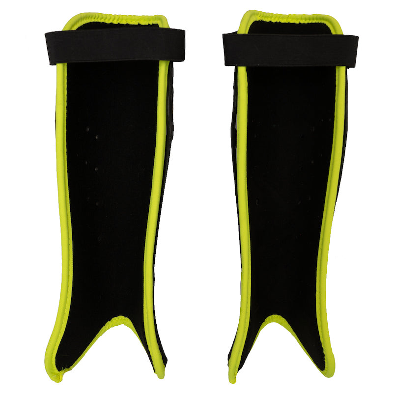 Byte XR Field Hockey Shin Guards in Fluo Yellow (view 2)
