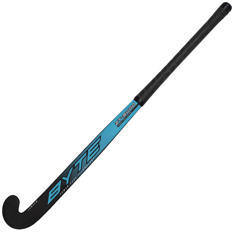 Byte ZT2000 Extreme Low Bow Field Hockey Stick in Black/Blue (view 2)