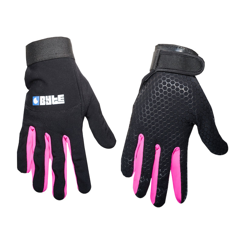 Byte Skin Hockey Glove in Black Pink