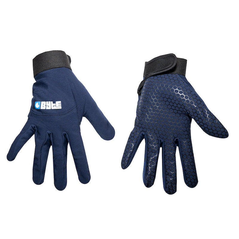 Byte Skin Hockey Glove in Navy