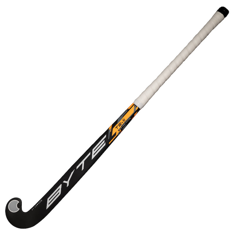 Byte TS1I Indoor Low Bow Field Hockey Stick in Black/Orange (view 2)