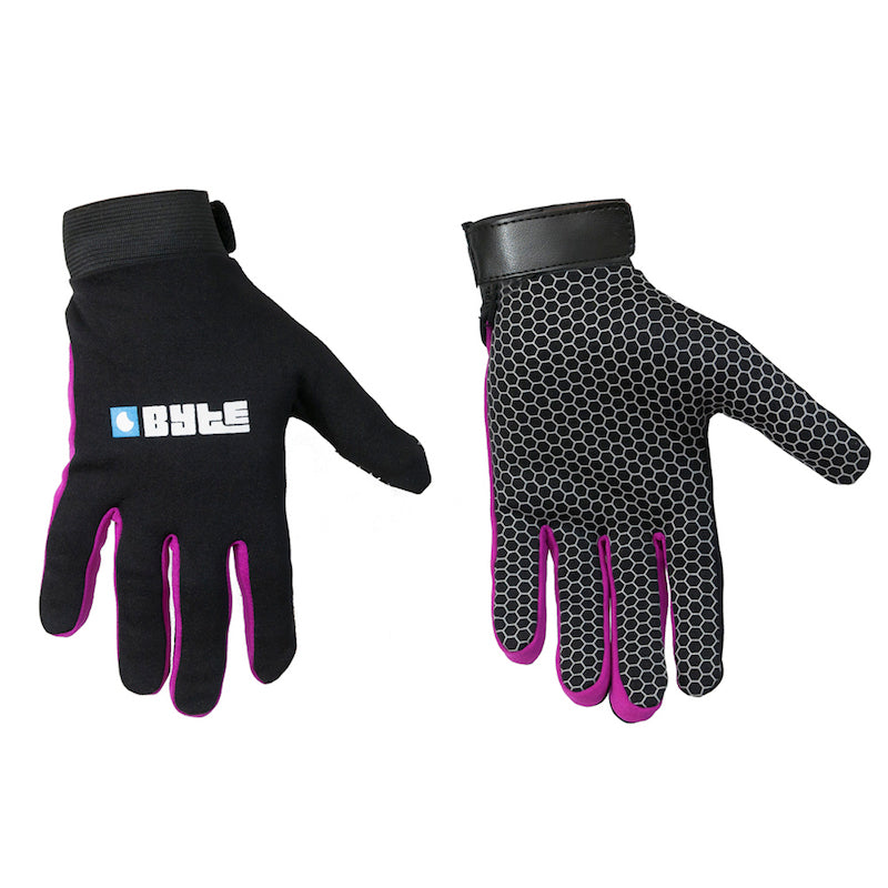 Byte Snug Fit Hockey Glove in Black Purple
