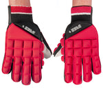 Byte Club Hockey Glove in Red, Pair