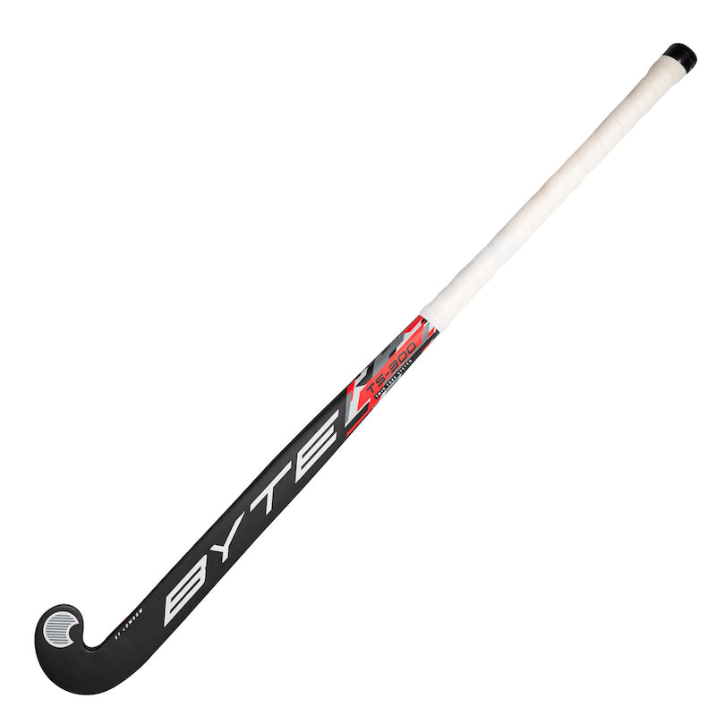 Byte TS300 Low Bow Field Hockey Stick in Black/Red (view 2)