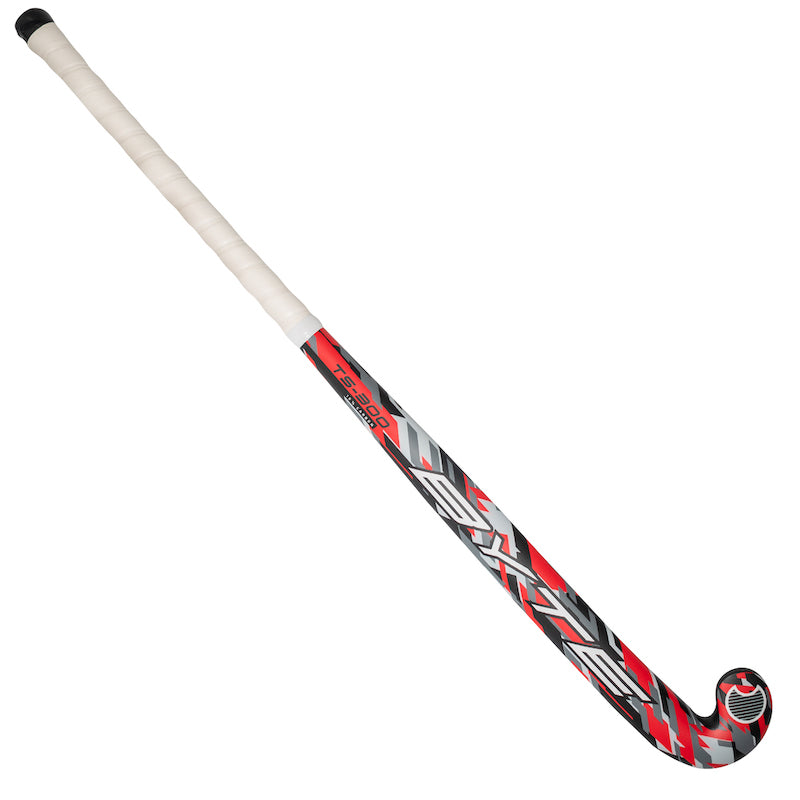 Byte TS300 Low Bow Field Hockey Stick in Black/Red