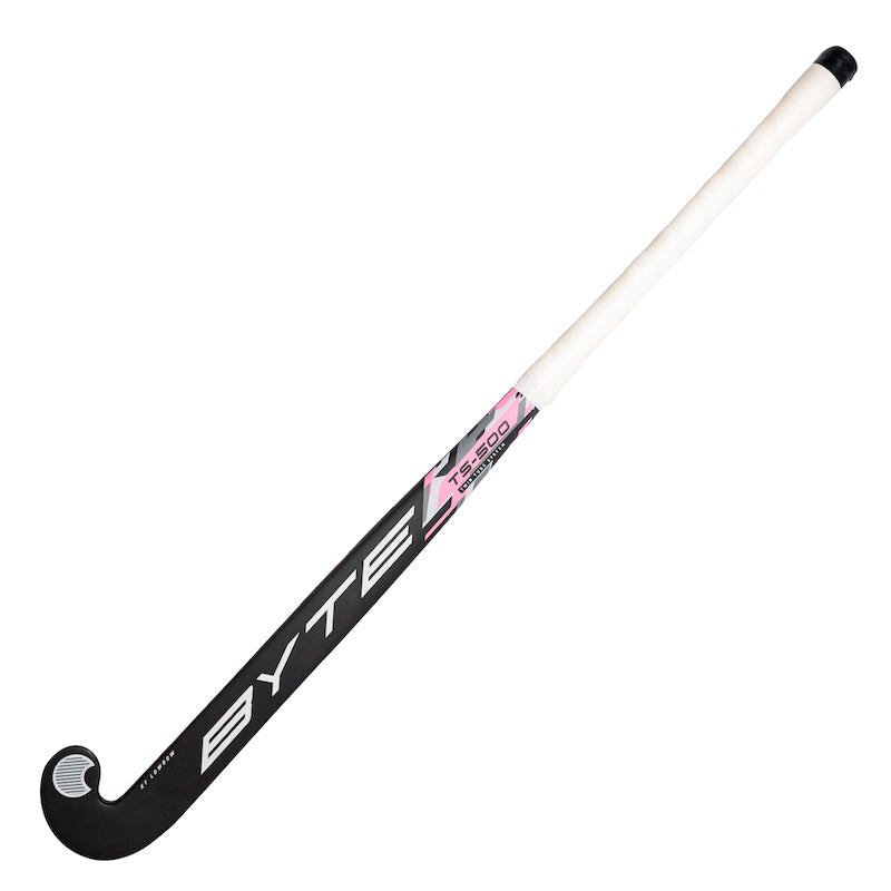 Byte TS500 Low Bow Field Hockey Stick in Black/Pink (view 2)