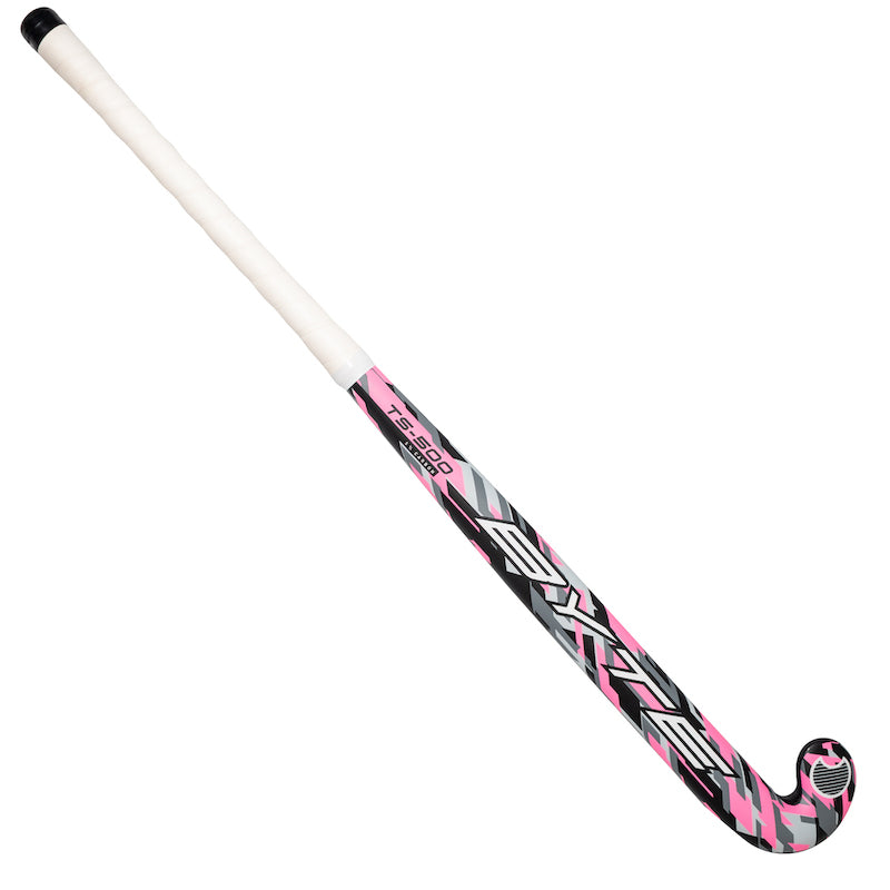 Byte TS500 Low Bow Field Hockey Stick in Black/Pink