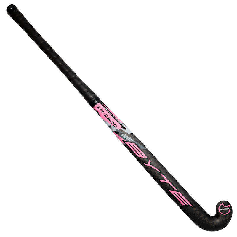 Byte XR3500 Low Bow Field Hockey Stick in Black/Pink