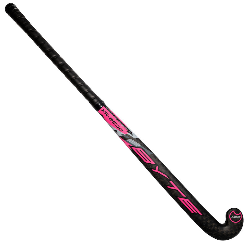 Byte XR8500 Low Bow Field Hockey Stick in Black/Pink