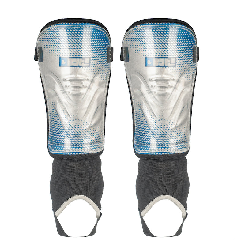 Byte MX Field Hockey Shin Guards in Junior Silver