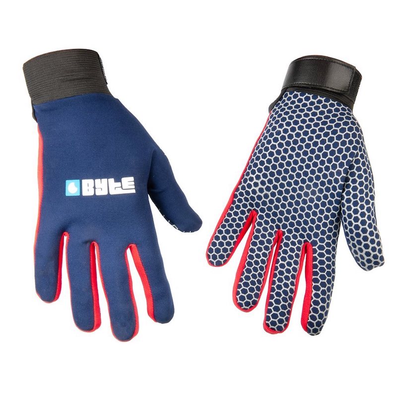 Byte Snugfit Hockey Glove in Navy Red