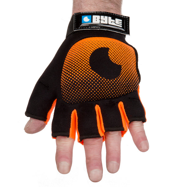 BYTE LEFT HAND KNUCKLE GLOVE BLACK ORANGE