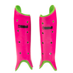 Byte Field Hockey Shin Guards in Btye Club Pink Green