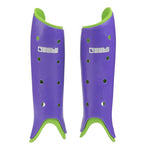 Byte Field Hockey Shin Guards in Club Purple Green