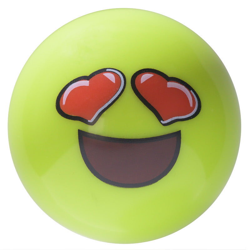 Byte Yellow Smile Emoji Hockey Ball