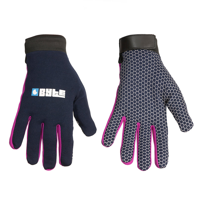 Byte Snugfit Hockey Glove in Navy Purple